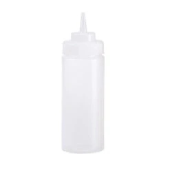 16 Oz Wide Mouth Squeeze Bottle, Clear(Squeeze Bottle Clear 16 Ounce)
