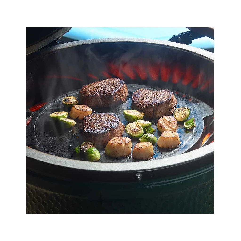 Big Green EGG Plancha Griddles, Half-Moon & Full Round(Cast Iron Plancha Griddle Big Green Egg) 6 Big Green EGG Plancha Griddles, Half-Moon & Full Round(Cast Iron Plancha Griddle Big Green Egg) - Image 4