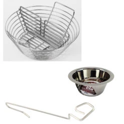 Classic Joe Kamado Joe, Kick Ash Basket Packages(Classic Kamado Joe Kick Ash Basket Packages Kab Cj Ss) -Ceramic Grill Store classic kamado joelarge big green egg kick ash basket can divider lump rake Copy