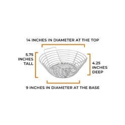 Large Big Green EGG, Kick Ash Basket Packages(Large Big Green Egg Kick Ash Basket Packages) -Ceramic Grill Store large big green egg basket dimensions