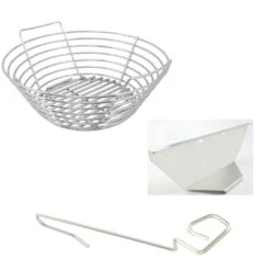 Large Big Green EGG, Kick Ash Basket Packages(Large Big Green Egg Kick Ash Basket Packages) -Ceramic Grill Store large big green egg kick ash basket divider lump rake
