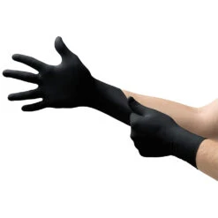 Black Nitrile Prep Gloves - 100/box(Black Nitrile Disposable Gloves Large Xl Xxl)