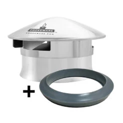 Stainless Steel Vented Chimney Cap For Kamado Joe(Stainless Steel Vented Chimney Cap Kamado Joe) -Ceramic Grill Store smokeware cap with adapter joe junior kamado joe