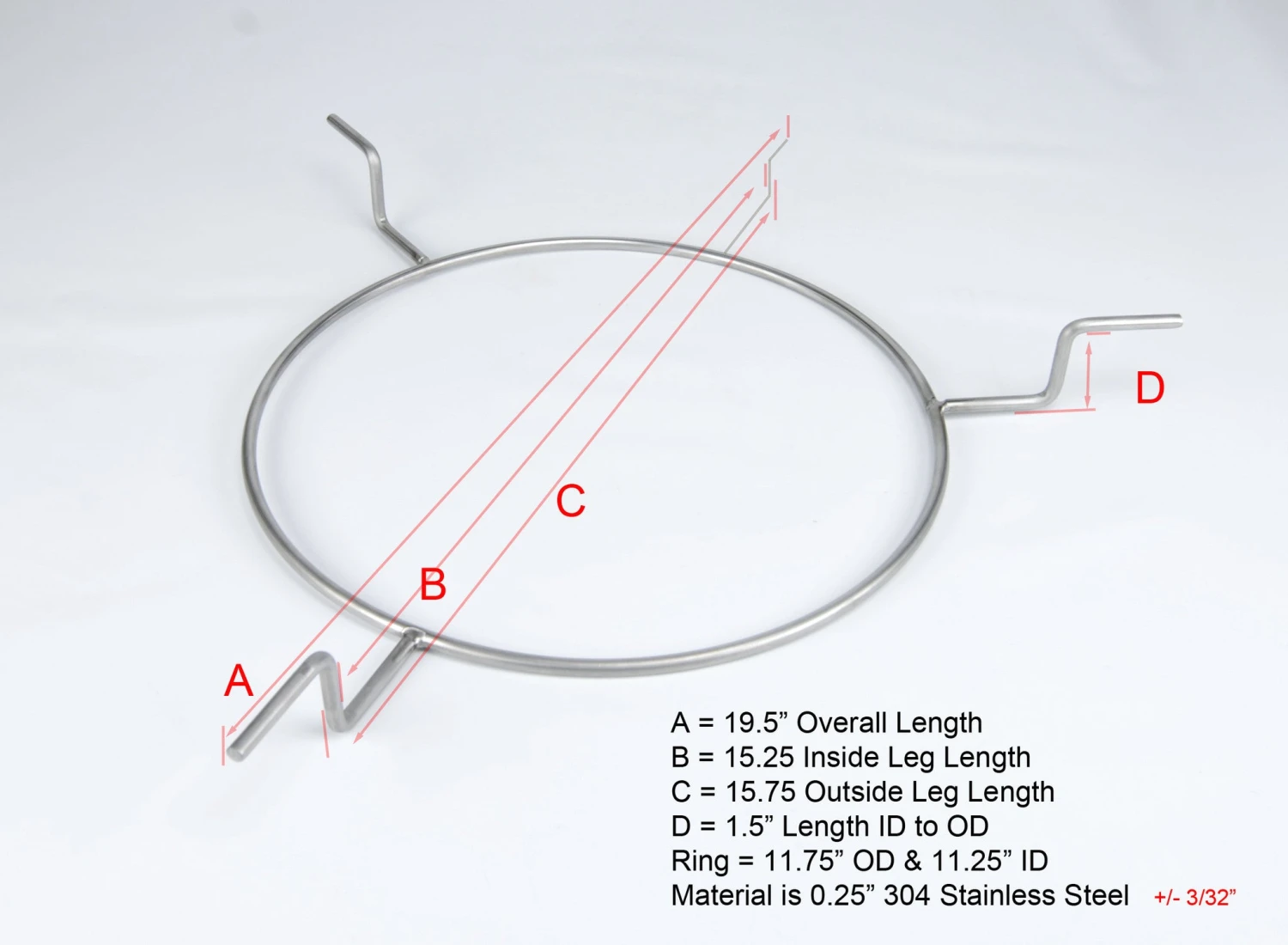 Louisiana Grills 22 & Pit Boss 22 Accessory Ring, CGS Spider(Pit Boss Spider 22) 4 Louisiana Grills 22 & Pit Boss 22 Accessory Ring, CGS Spider(Pit Boss Spider 22) - Image 2