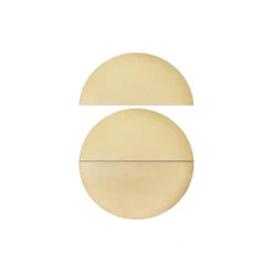 13" Ceramic Heat Deflectors, Pizza Stones - CGS(13 Inch Ceramic Deflectors Pizza Stone) 9 13" Ceramic Heat Deflectors, Pizza Stones - CGS(13 Inch Ceramic Deflectors Pizza Stone) -Ceramic Grill Store three 13 inch half ceramic stones
