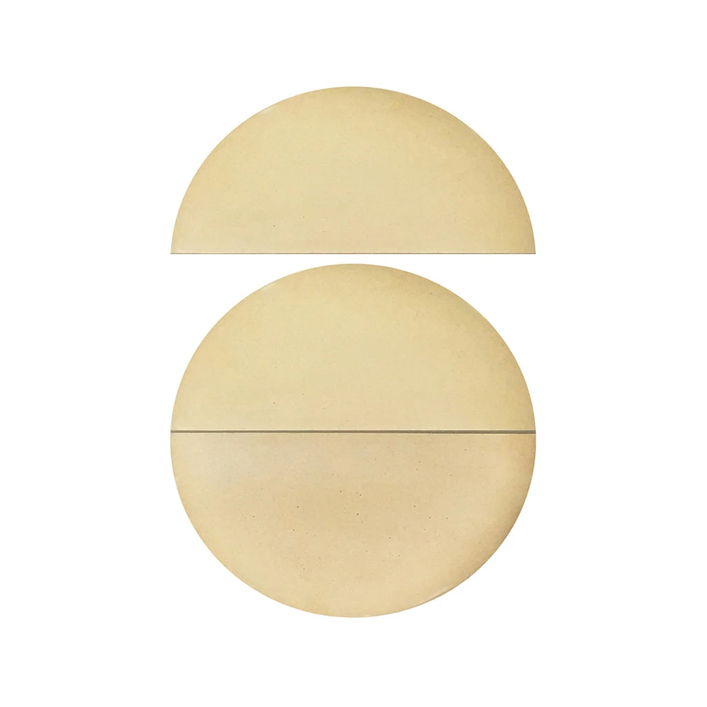 16" Ceramic Heat Deflectors, Pizza Stones - CGS(16 Inch Half Moon Deflectors Pizza Stones) 6 16" Ceramic Heat Deflectors, Pizza Stones - CGS(16 Inch Half Moon Deflectors Pizza Stones) - Image 4