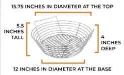 Vision Grills, Kick Ash Basket Packages(Vision Grills Kick Ash Basket Packages) 11 Vision Grills, Kick Ash Basket Packages(Vision Grills Kick Ash Basket Packages) -Ceramic Grill Store vision grills kick ash basket measurements